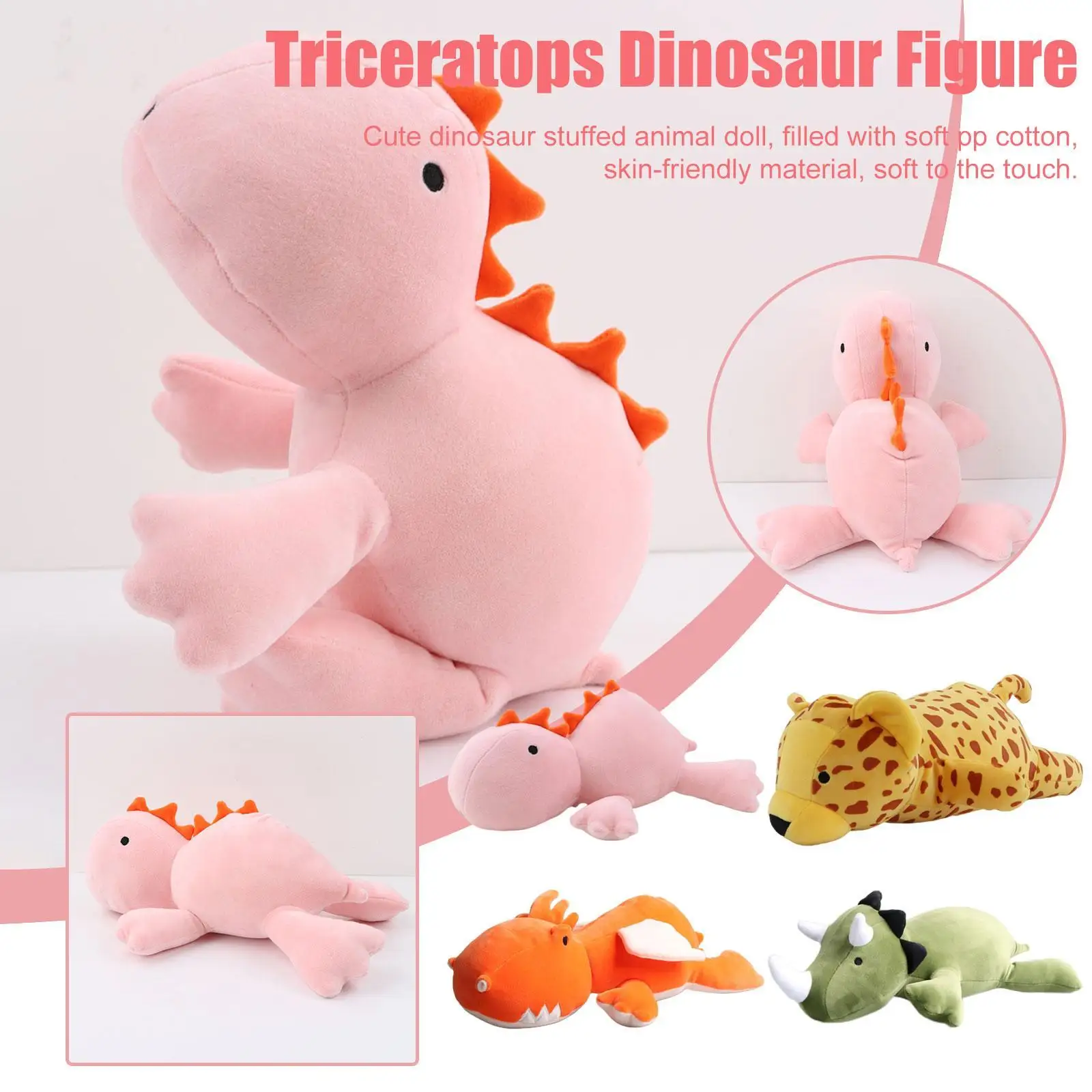 

Realistic Stuffed Animal Plush Toy Weightened Soft Dinosaur Toy For Kids Birthday Gifts
