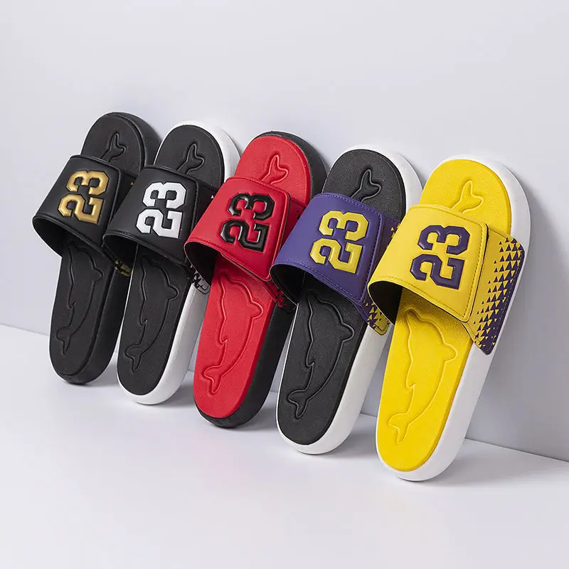 Casual Sports Slippers For Men Wear EVA Soft-Soled Indoor Basketball Sandals Men's Flip-Flops Comfortable Slippers