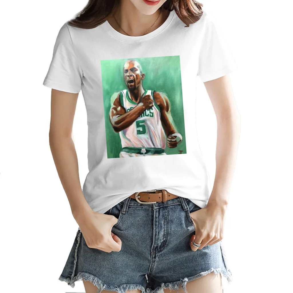 

Kevins and Garnetter KG The BIG TICKET Da Kid 2023 Basketball Stars Sport Kemp Novelty High quality Travel Top tee USA Size