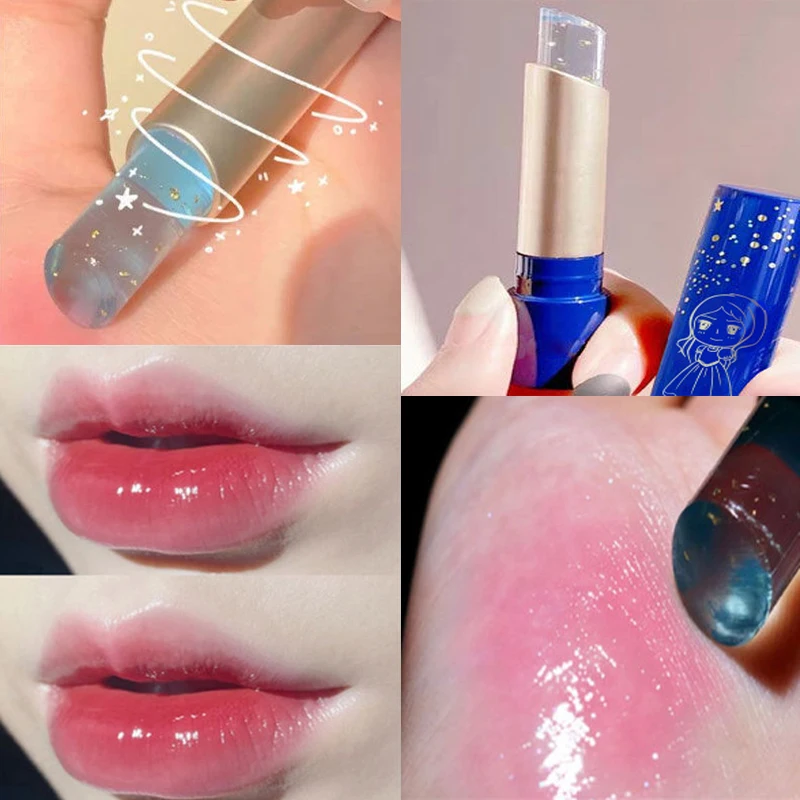 

HEALLOR Moisturing Lip Balm Temperature Change Color Mood Long-Lasting Lipstick Nourish Anti Aging Dead Skin Lips Care Cosmetic