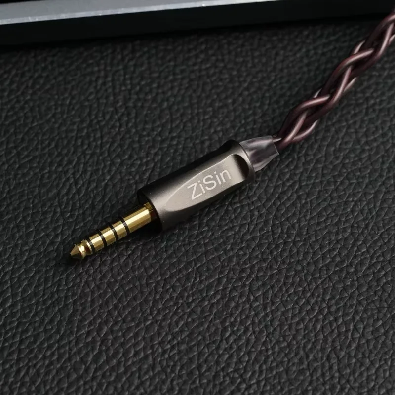 ZiSin-12 4-ядерный кабель для обновления наушников Litz HIFI с 3 5/2 5/4 4 мм MMCX/QDC/TFZ 0 78