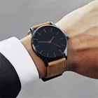 Мужские Кварцевые водонепроницаемые часы с ремешком, в стиле ретро