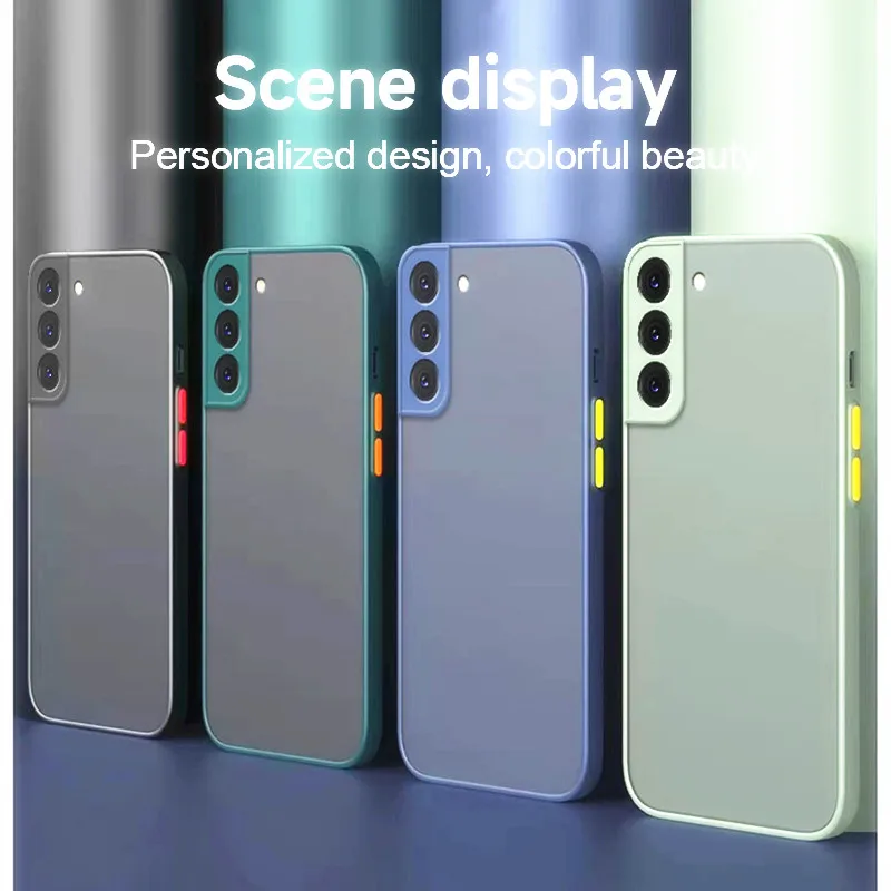 Фото S 25 24 23 22 21 20 Матовый жесткий чехол для Samsung Galaxy S25 S24 S23 S22 Ultra S21 S20 Fe Plus 5g Противоударная силиконовая задняя крышка №1