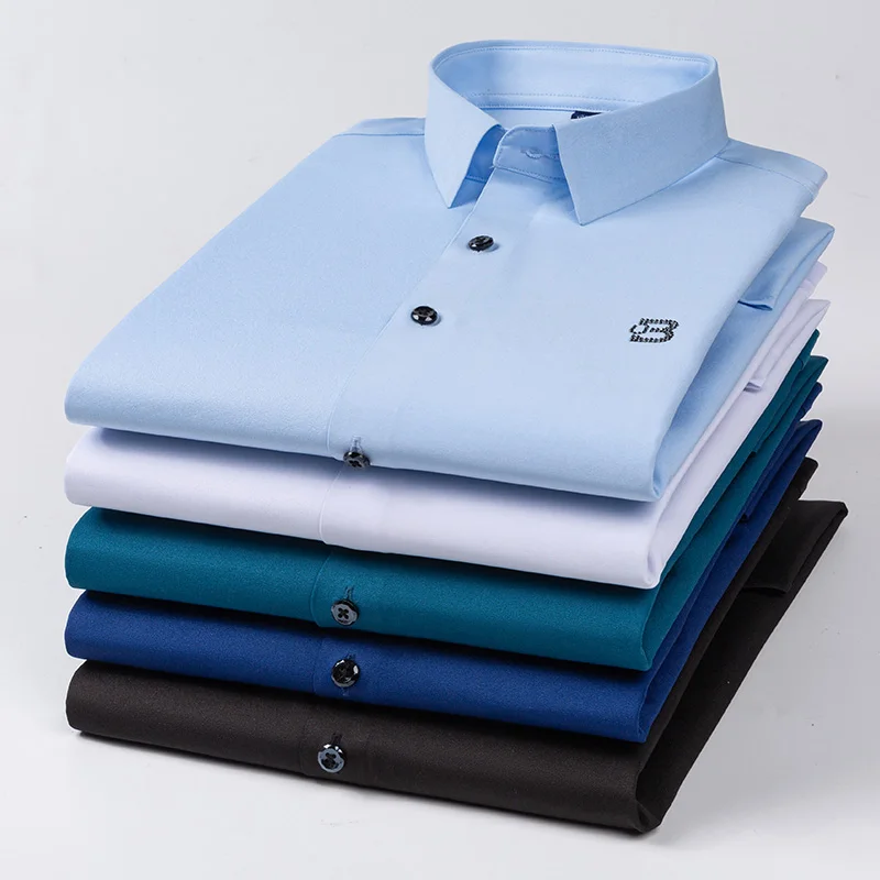

rhinestone solid color long-sleeve shirts for men slim fit casula plain shirt soft elegants designer clothes free shipping items