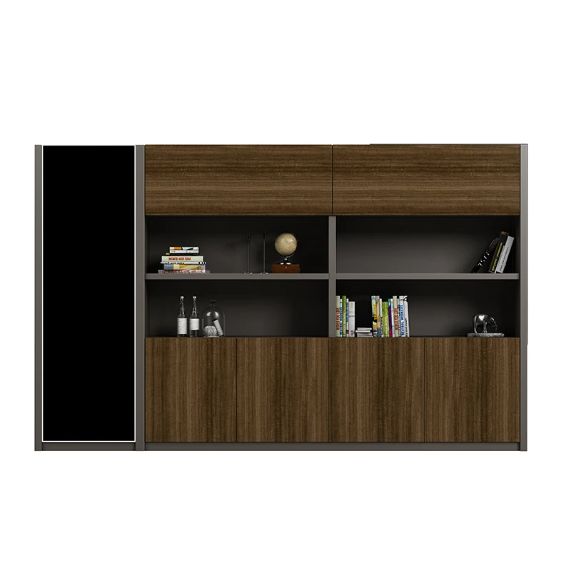 

guangdong office furniture wooden cabinet luxury modern home office file cupboard bookcase