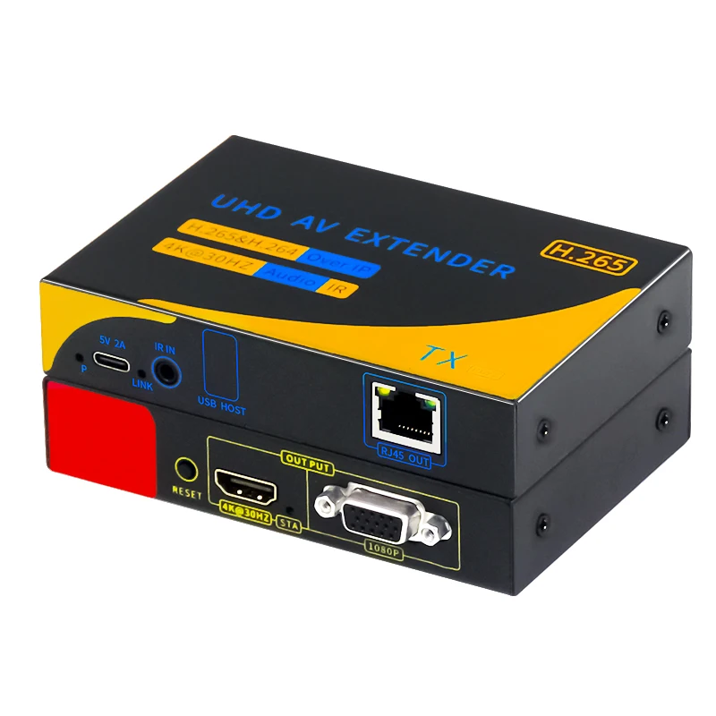 HDMI KVM-удлинитель 200 м, 4K1080P, адаптер RJ45, HDMI VGA удлинитель, передатчик для передачи видео и аудио, поддержка локальных сетей. (art.: 3920dcf5cc126) - 3920dcf5cc126