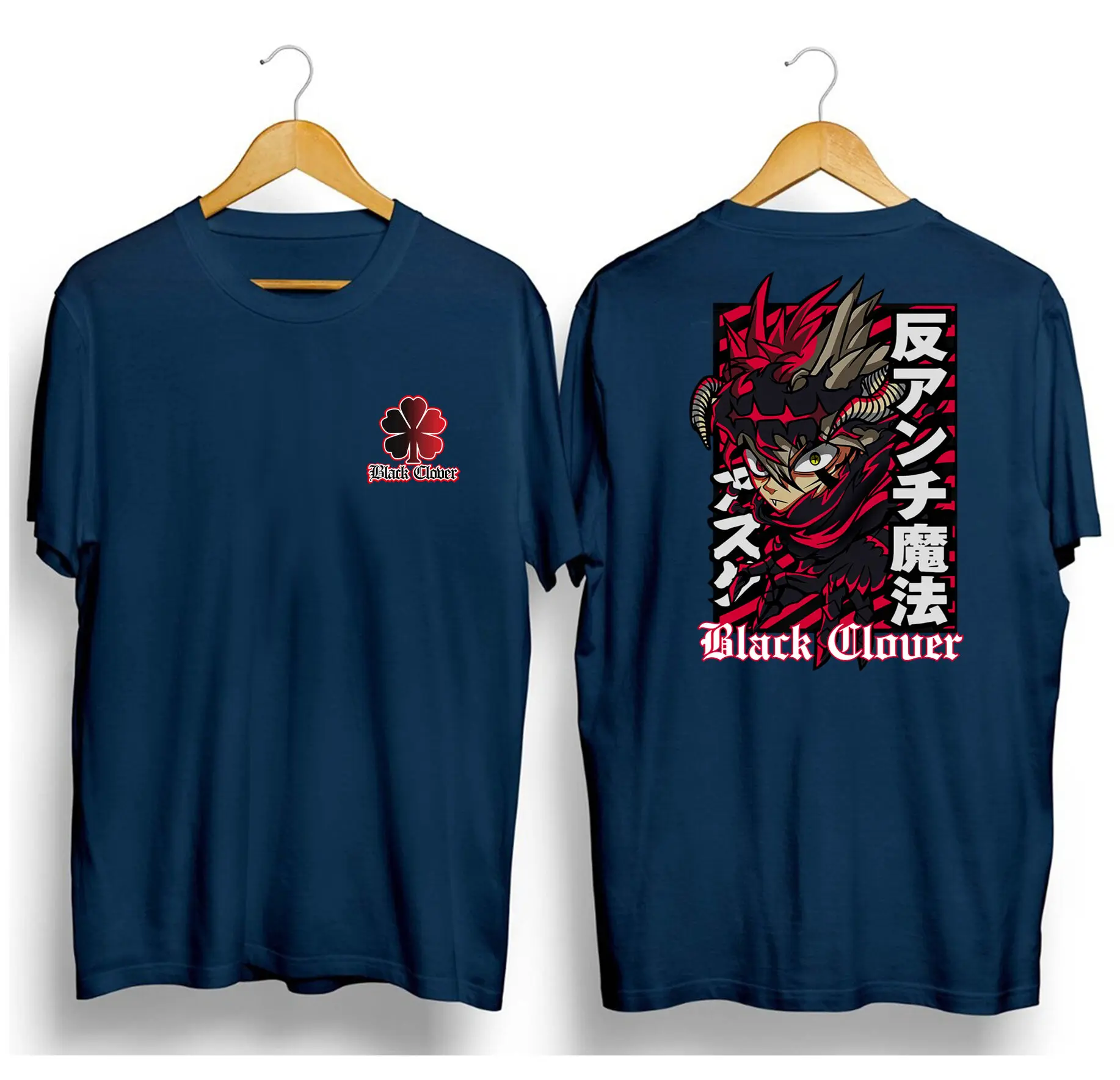 Kaos Pria Lengan Pendek Anime Black Clover Oblong Футболкашенко Cod Размер s m l xl xxl Shoppingtrendi Distro Ter