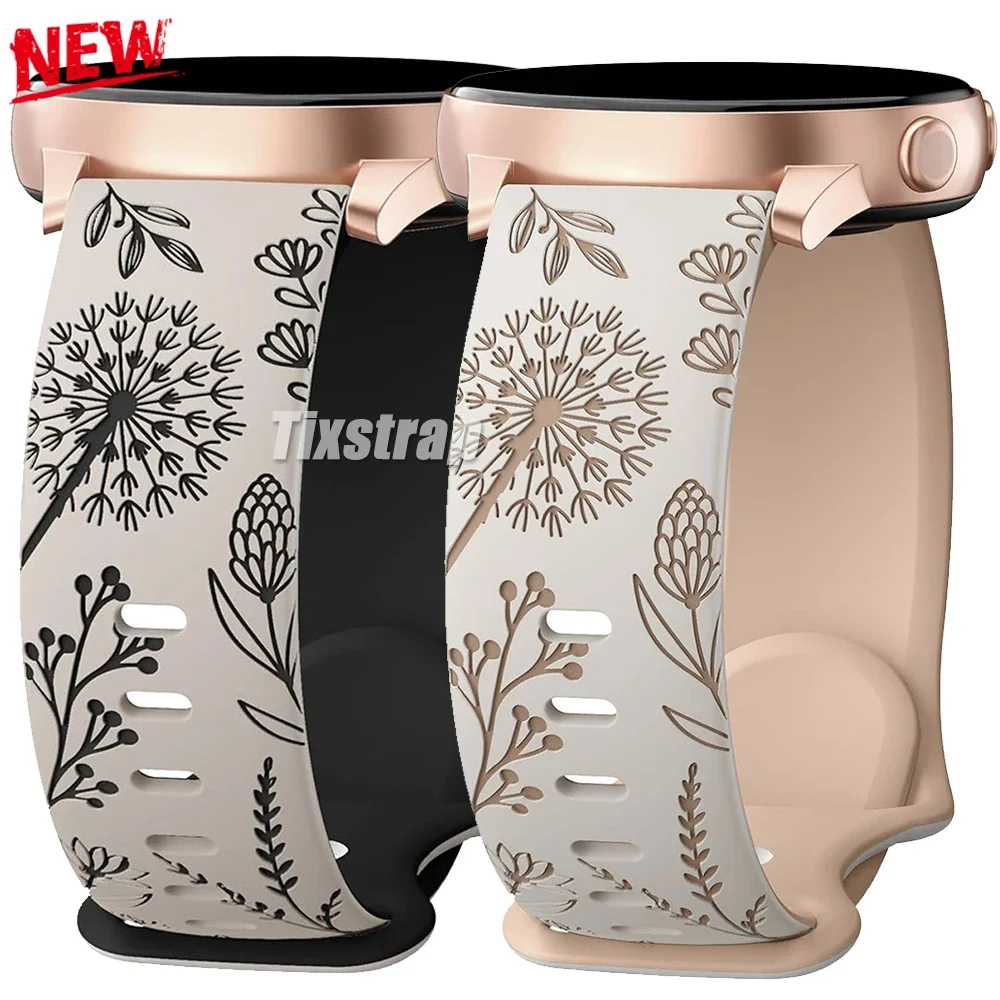 Ремешок силиконовый для Samsung Galaxy Watch 20 мм 7/6/5/4 44 40 5 Pro 45 двухцветный браслет с