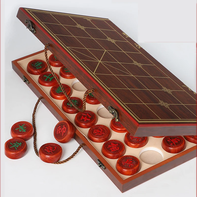 

Portable Wooden Chess Pieces Unique Adults Thematic Professional Chess Game Decoration Scrabble Boardjogo Xadrez sequence Game