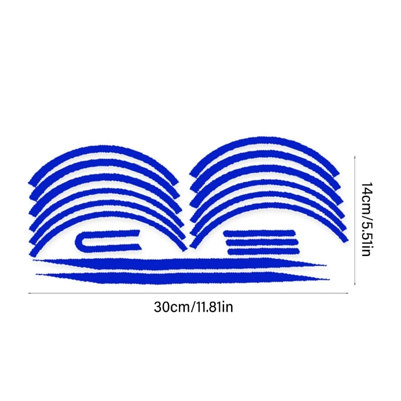 Ступица колеса электрического скутера Защитная светоотражающая наклейка Ночная