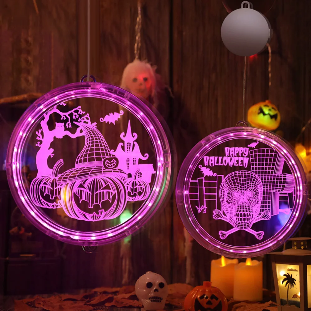 

Halloween Light for Indoors Hanging / Adhesive Acrylic Lamp Window Hanging Lamp
