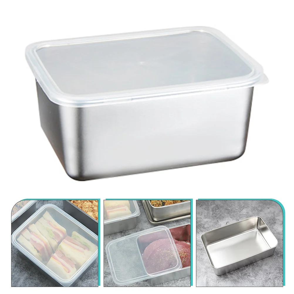 

Containers Food Stainless Steel Sandwich Box Produce Saver Organizer Stainless Steel Tiffin Box Stainless Steel Lunchboxes