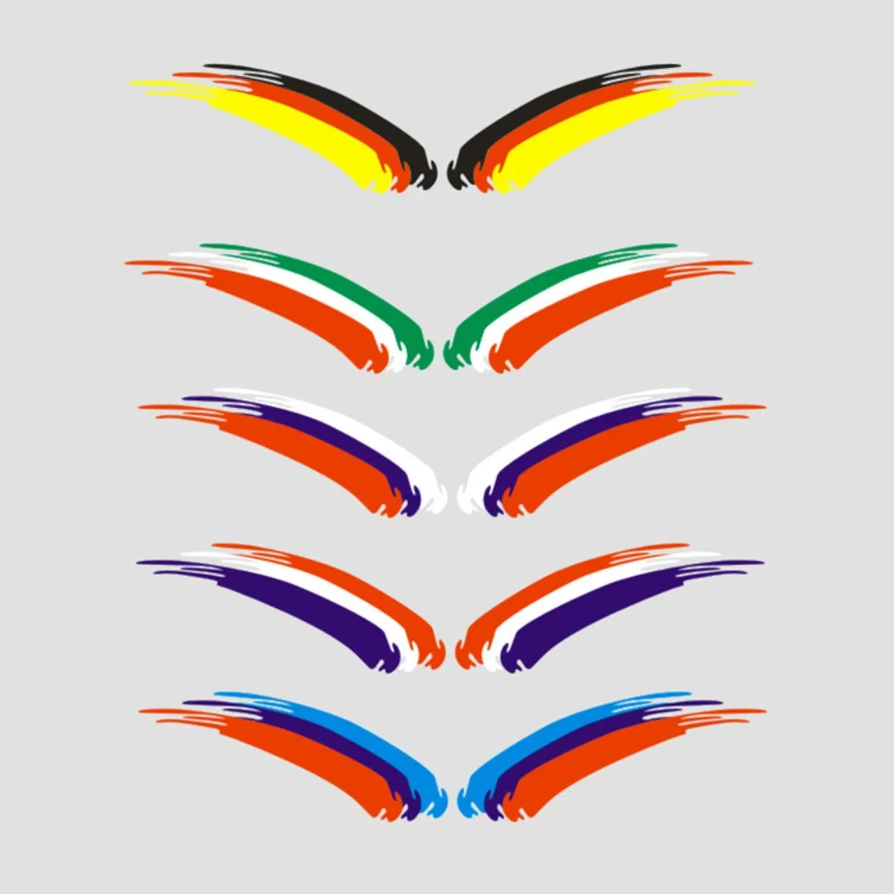 

Motorcycle Frame Body Helmet Sticker Racing Decal Tricolor Reflective Sticker FOR HONDA YAMAHA KAWASAKI SUZUKI Triumph ...