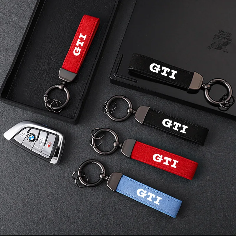 GTD GTI Брелок Замшевый Кожаный Автомобильный Для VW Volkswagen Golf 4 5 6 7 Rline Passta MK2 MK3 MK4 MK5