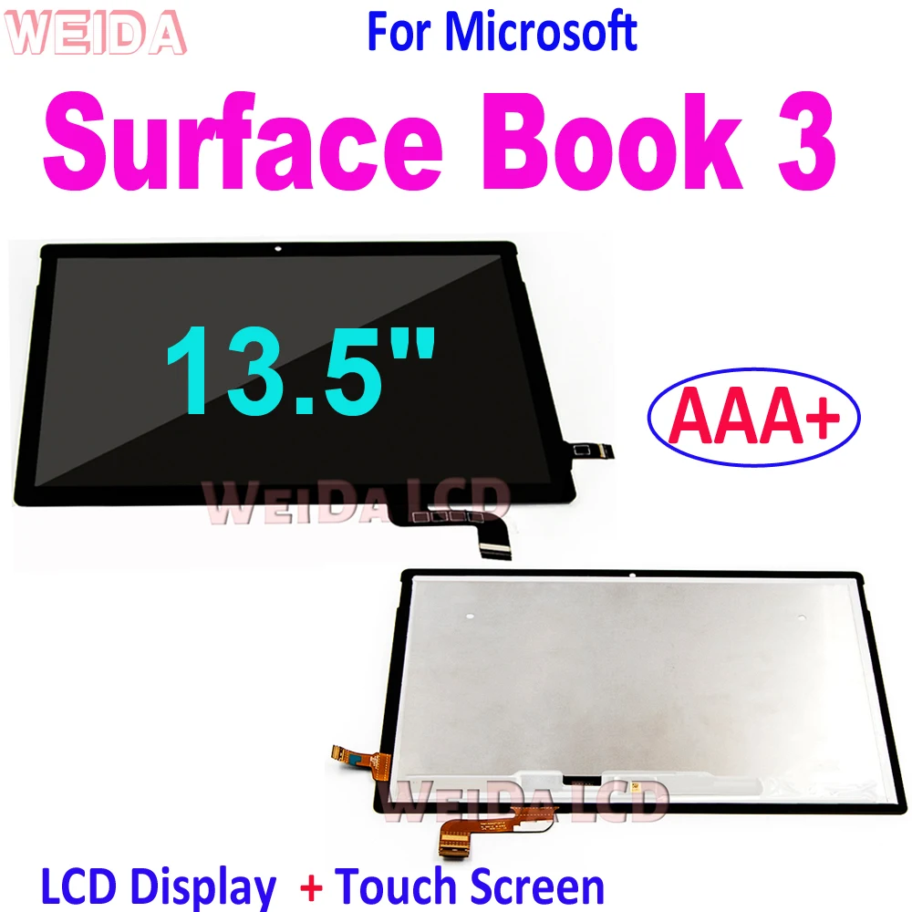 

AAA+ 13.5" LCD For Microsoft Surface Book 3 LCD Display Touch Screen Digitizer Assembly for Surface Book 3 Book3 LCD Screen