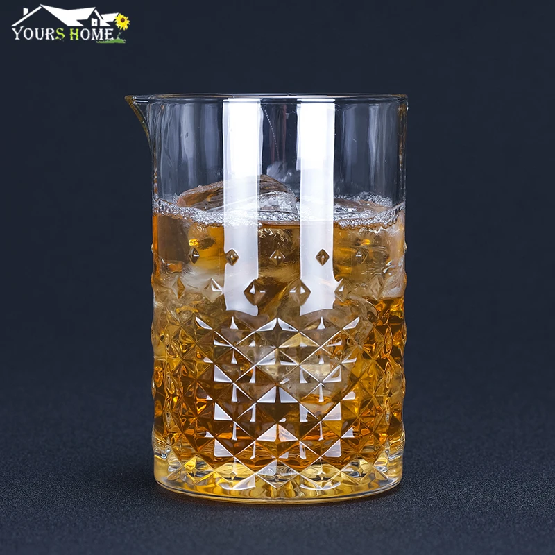 

760ml Cocktail Mixing Glass Bartender Crystal Glass Whiskey Cup Drinkware Glass Bottle Martini Barware Beer Drinking