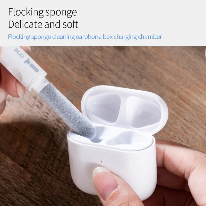 

Cleaning Pen Double Head Push-pull Bluetooth Headset Dust Removal Multifunctional Headset Cleaning Pen