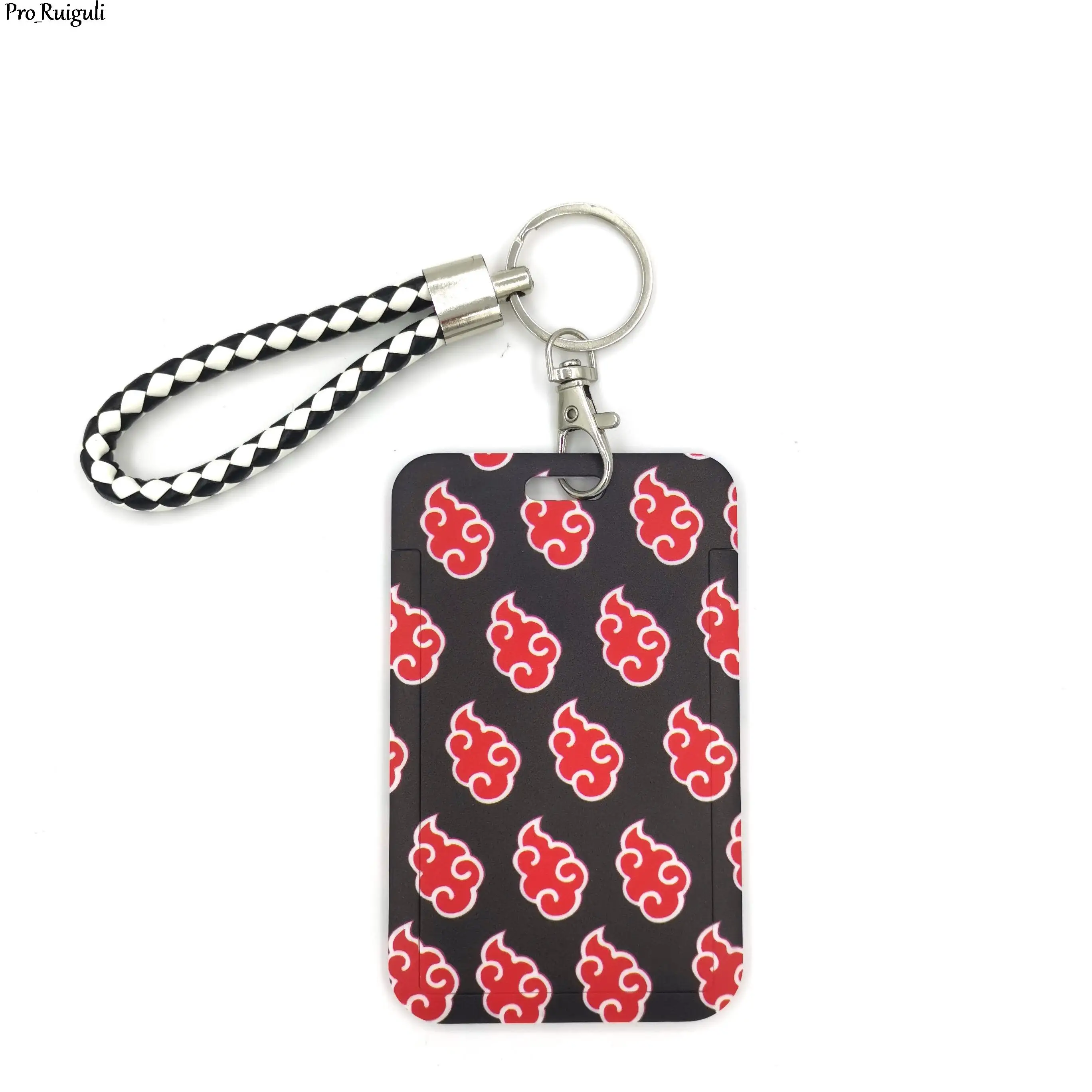 

Clouds Art Cartoon Anime Card Holder Women Men Business Lanyard Badge Card Case Women Card Cover Lanyard ID Card Holder Bags