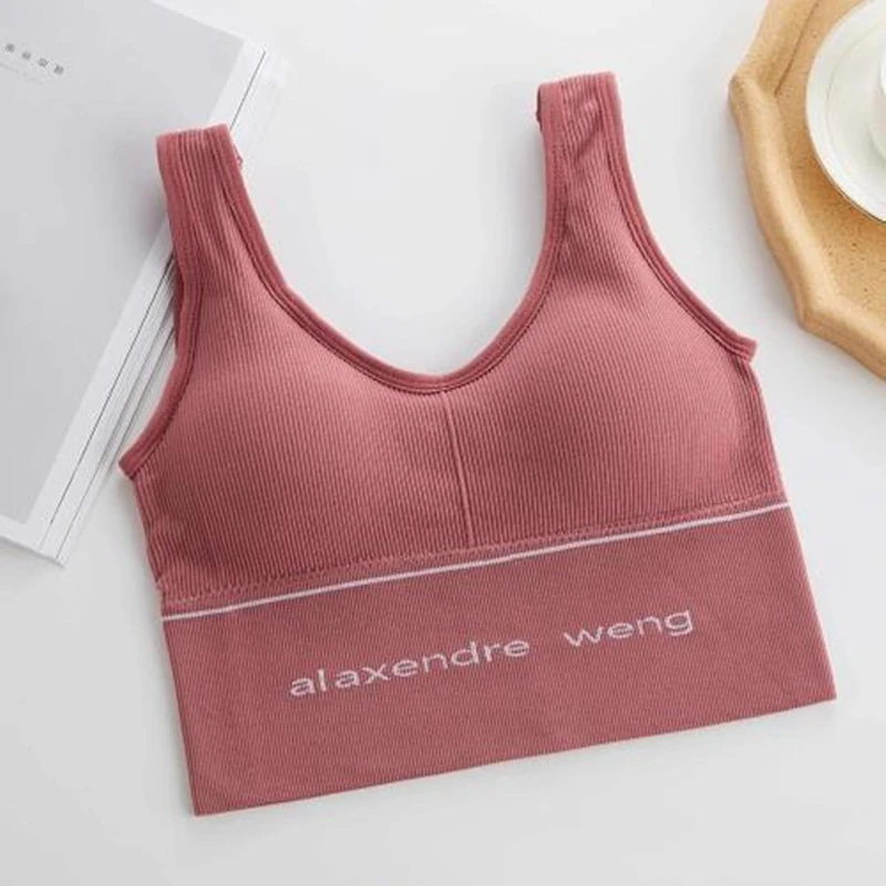 

Breathable Sports Bra Shockproof Crop Top Anti-sweat Fitness Top Women Seamless Yoga Bra Push up Sport Top Gym Workout Top