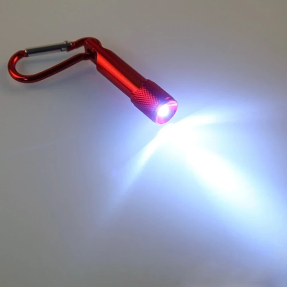 

Mini LED Keychain Flashlight with Hanging Buckle Aluminum Super Bright Lamp Outdoor Cycling Climbing Fishing Tool