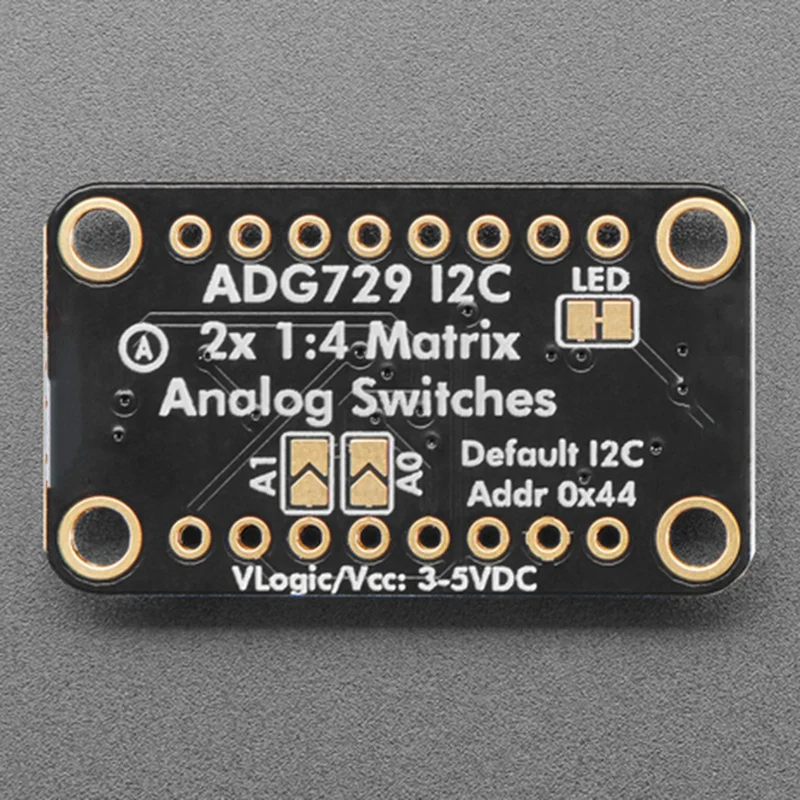 Фото Суперраспродажа: 5932 для Adafruit ADG729 — двухканальный аналоговый матричный коммутационный модуль 1-в-4, матричный коммутатор с 8 независимыми переключателями №3