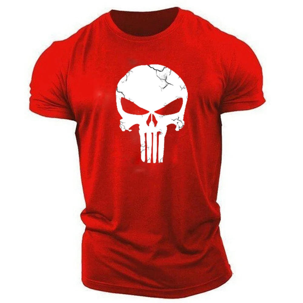 

male shirt round neck oversized short-sleeved men's T-shirt sports men's clothing Model graphic spartan print casual