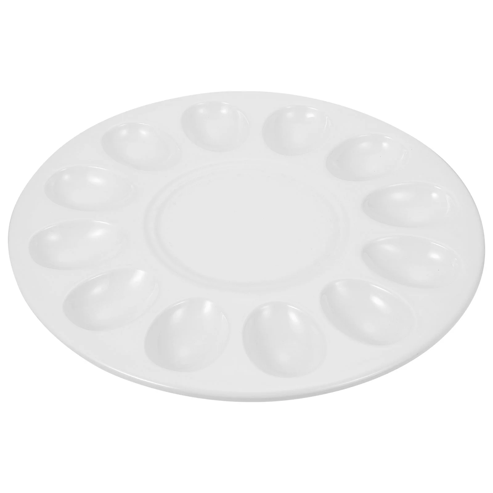 

Shrimp Slider Restaurant Food Storage Plate Melamine Tableware Cover Meatballs Kitchen Supply Egg dish serving deviled eggs