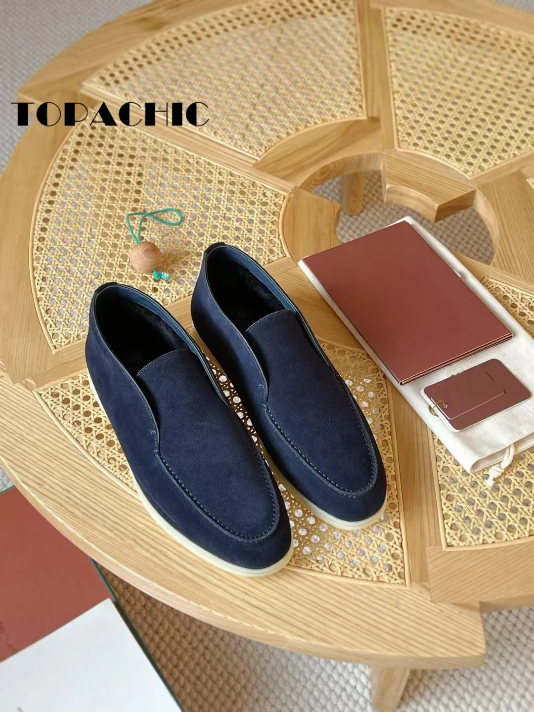 10.26 TOPACHIC-Мужская обувь из воловьей кожи с подкладкой шерсти и плюша сохраняющая