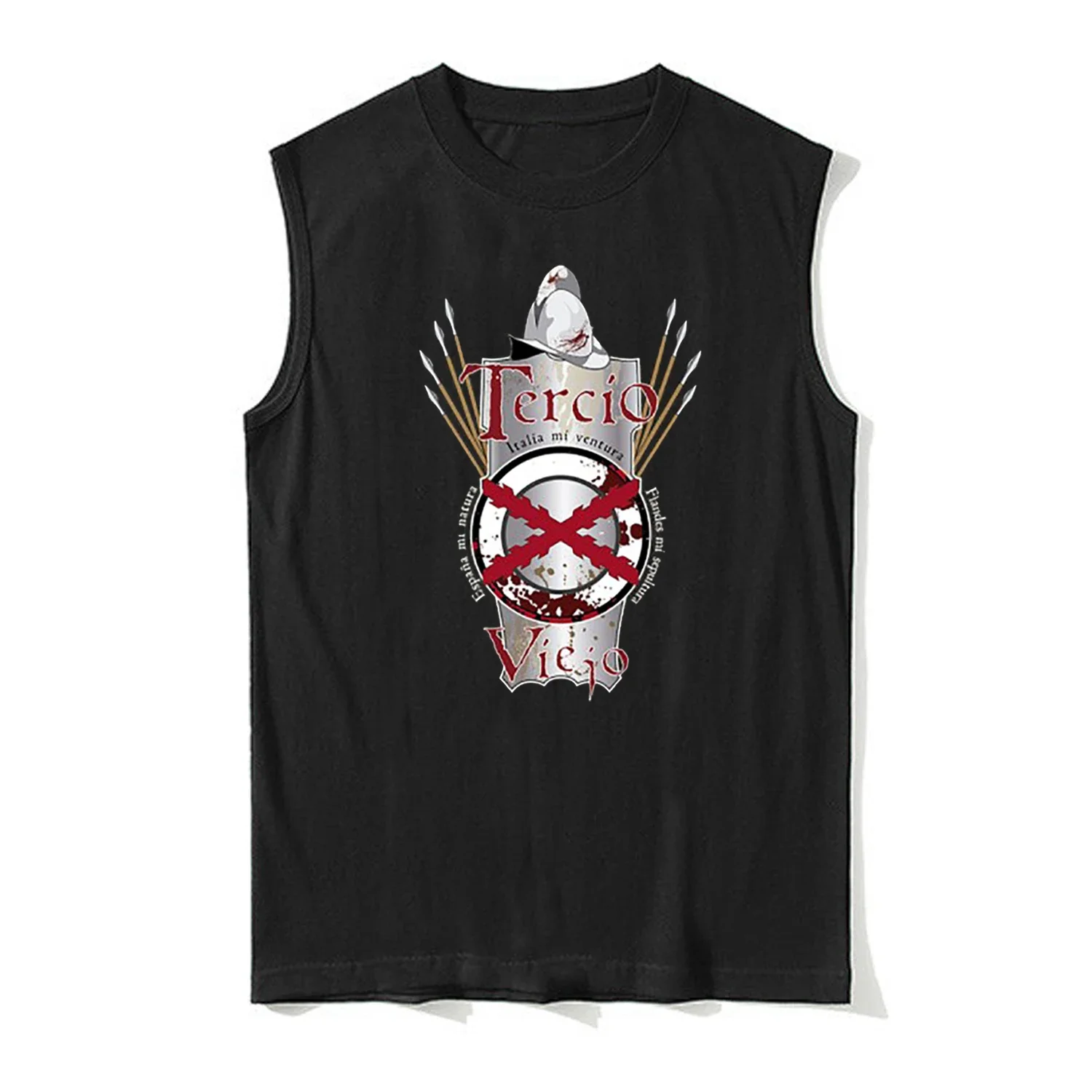 Tercio Viejo испанская терраспортивная армейская майка новая 100% хлопок с круглым