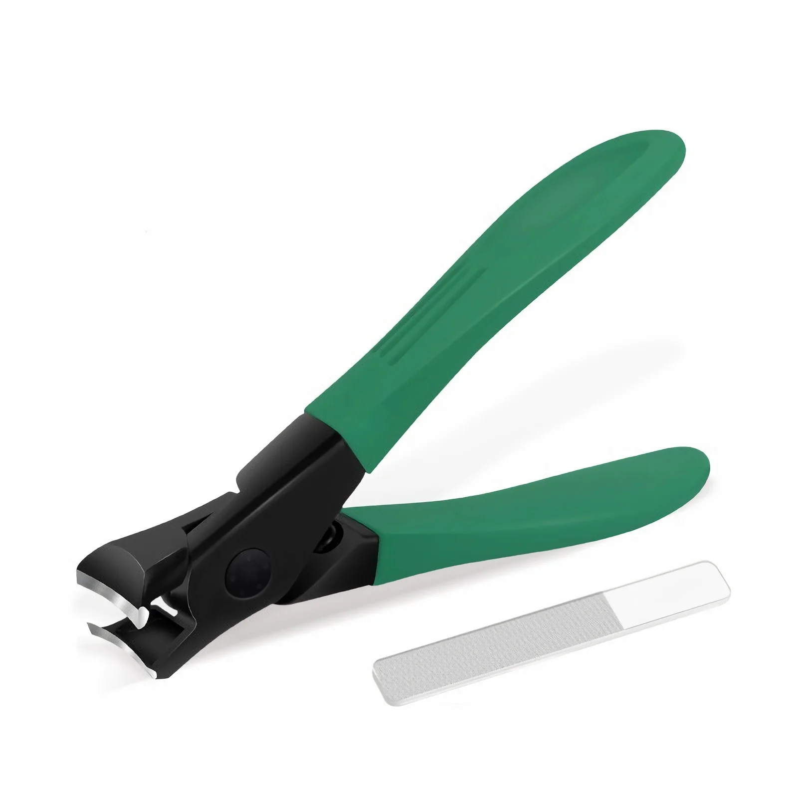 

Кусачки для ногтей с нескользящим захватом, ультраострые ножницы из нержавеющей стали для ногтей, сверхмощные большие ножницы для ногтей, триммер с пилкой для ногтей