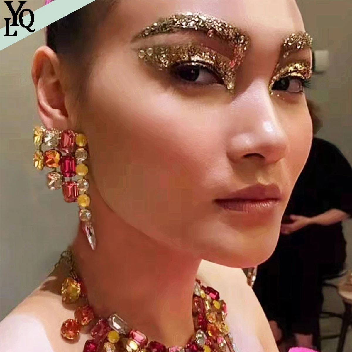 

Новые модные яркие и красочные серьги-качели, женские модные ювелирные изделия из бутика, женские серьги, аксессуары