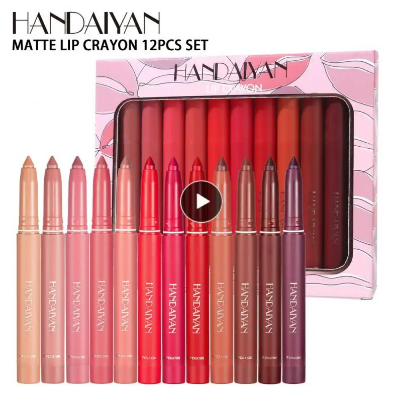 

/set Lipstick Lip Liner Set Makeup Dualuse Lipstick Pen Matte Waterproof Non-fading Sexy Red Pigment Lip Cosmetic Maquiagem