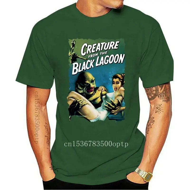 

Camiseta de algodón 1954,100% para hombre, camisa divertida de la nueva criatura de La Laguna Negra, envío gratis