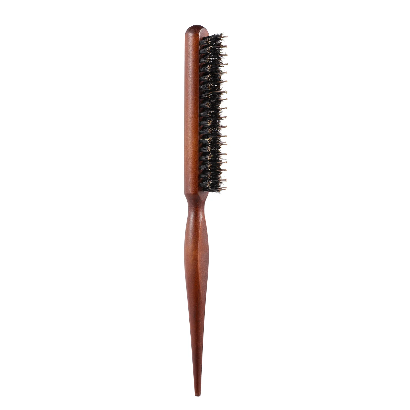 

1pc Hair Styling Wooden Handle Barber Hairdressing Comb Hair Brush Bristles Comb for Home Trip Travel Salon