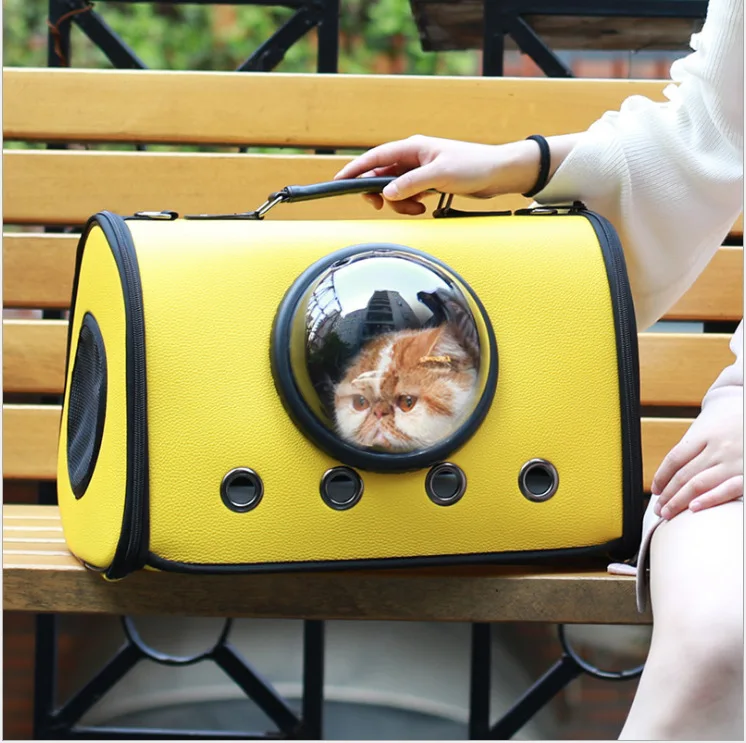 Breathable Pet Go Out Portable Space Bag Portable Cat Cage Dog Go Out Shoulder Bag