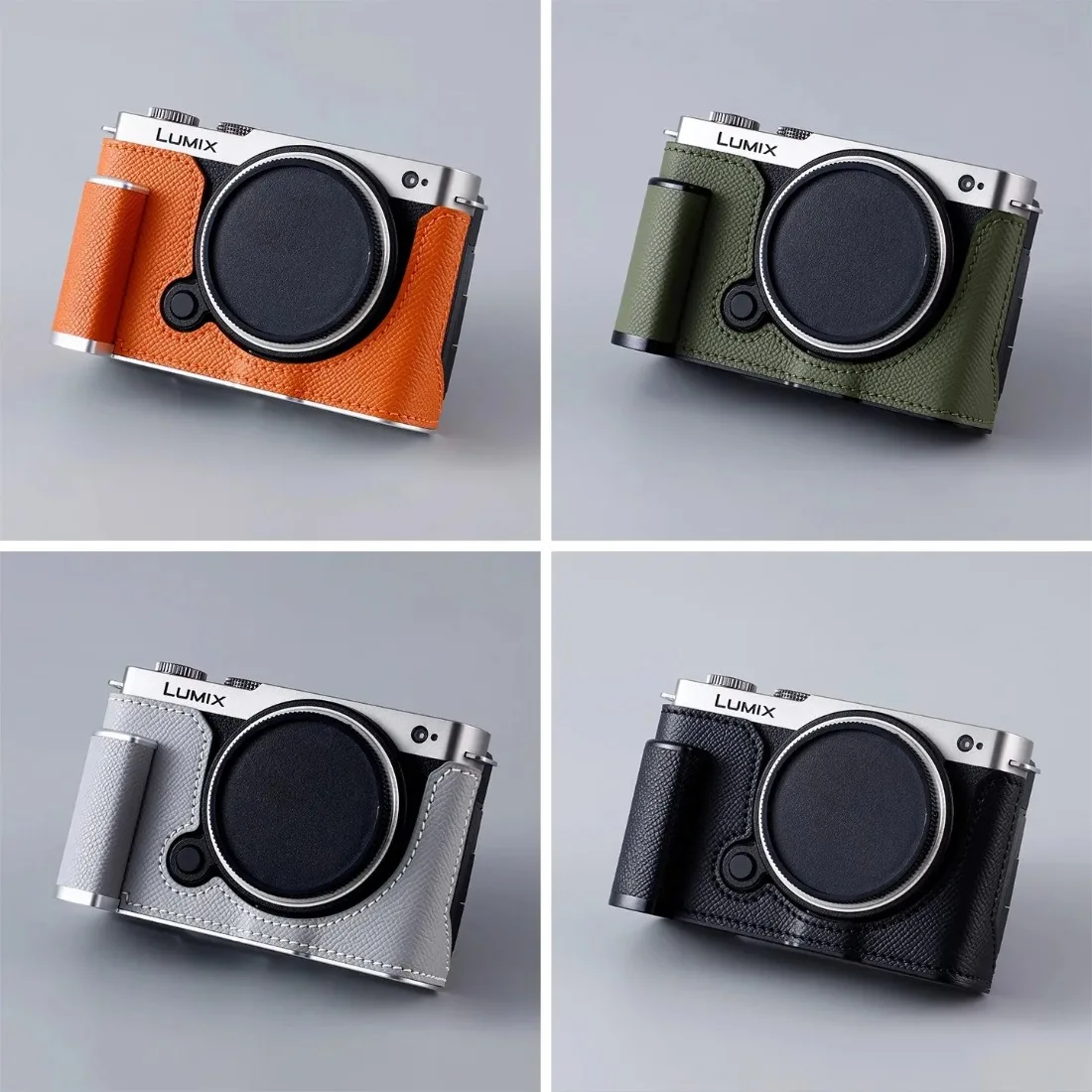 Фото Сумка для фотоаппарата из натуральной яловой кожи, половина чехла для Panasonic LUMIX S9 Lumix S-9, защитный рукав, базовая фотография №3