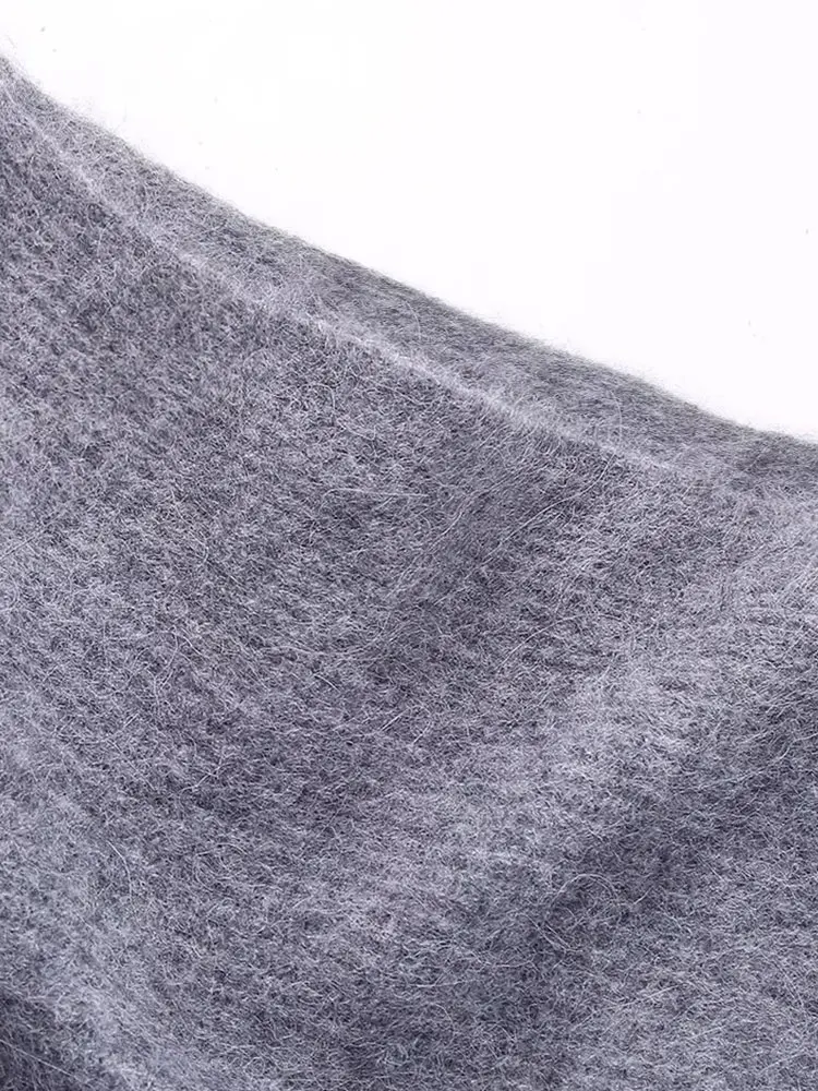 Nlzgmsj TRAF 2023 новый осенний женский односторонний рукав дизайн с открытыми плечами