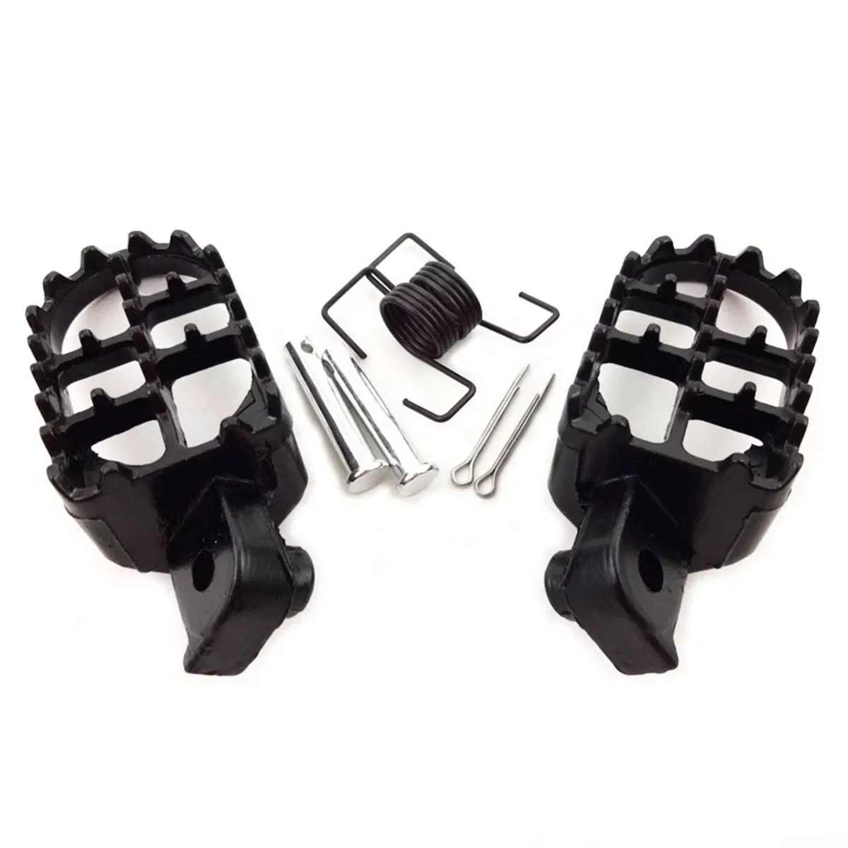 

For Honda CRF 50/ 70/ 80/ 100 XR50 XR70 Pedals Folding Footrest Motorcycle Pegs Aluminum Black