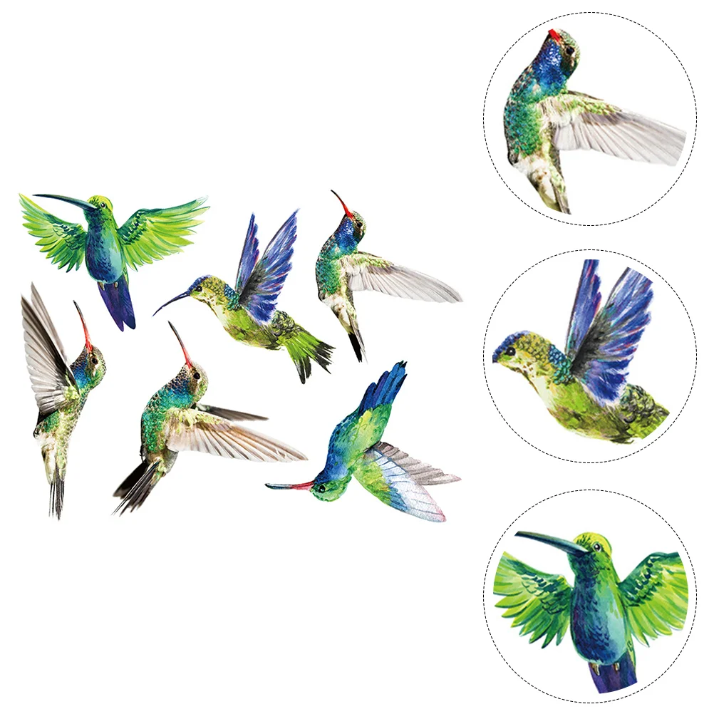 

Decals Window Wall Stickers Hummingbirdclings Birds Sticker Background Living Room Collision Anti Decalstairs Decorations