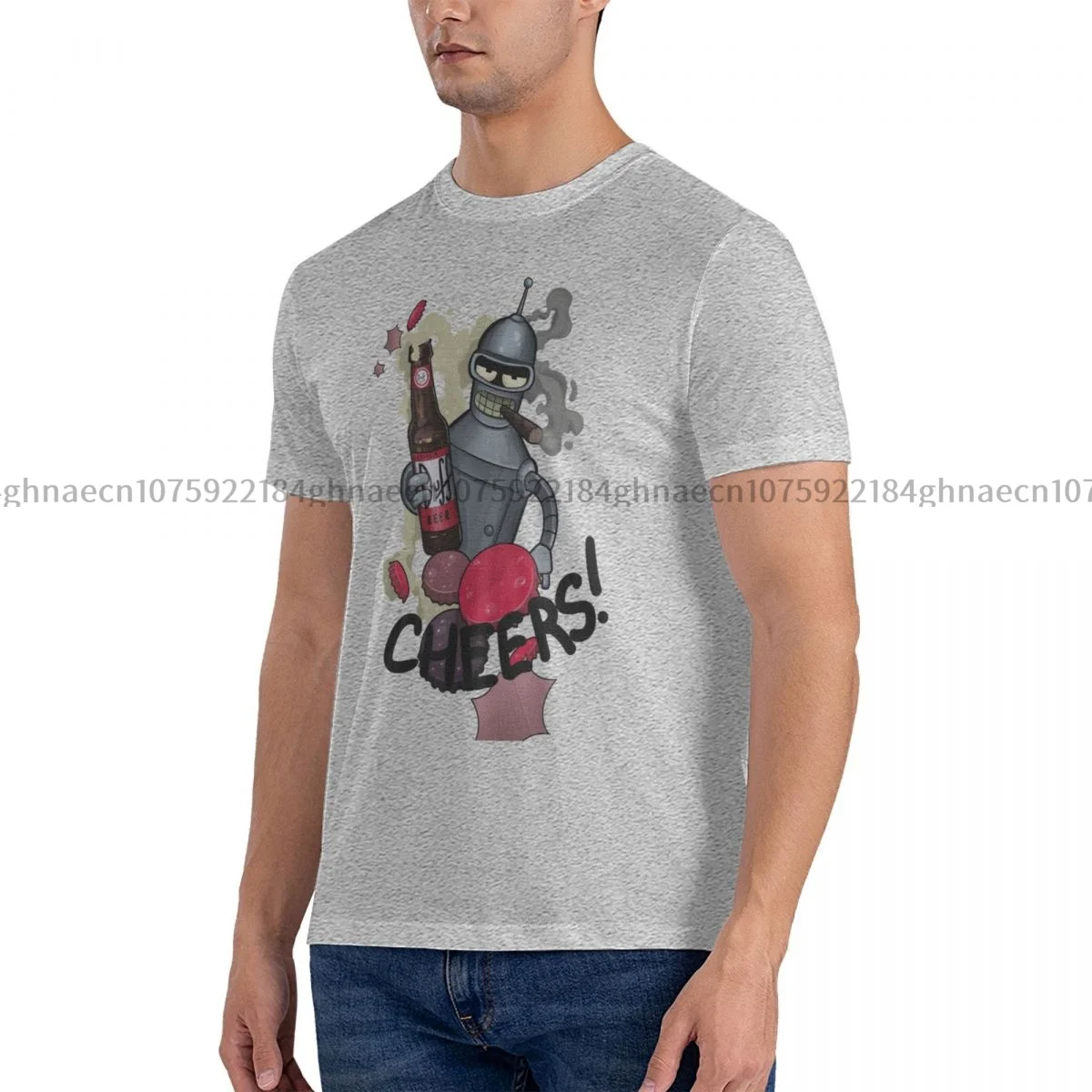 

Свободная одежда Cheers Bender Evolution Geek, футболка с коротким рукавом, Топ в стиле хип-хоп