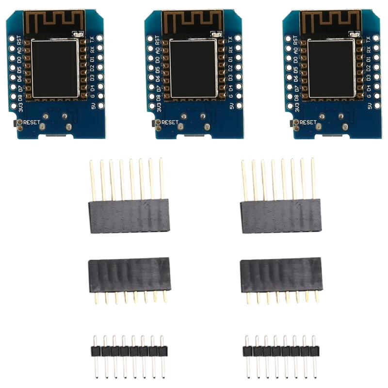 

3 Pcs ESP8266 ESP-12F D1 Mini Modules 4M Bytes WLAN Wifi Internet Development Board For Arduino, Wemos D1 Mini Nodemcu