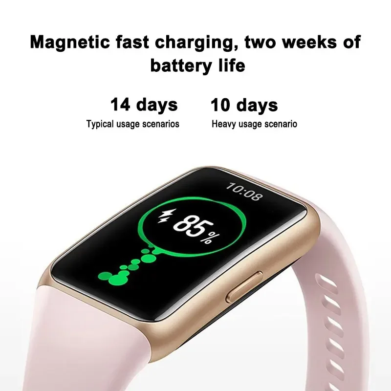 Смарт-браслет Huawei Band 6 мониторинг кислорода в крови напоминание о сердечном ритме