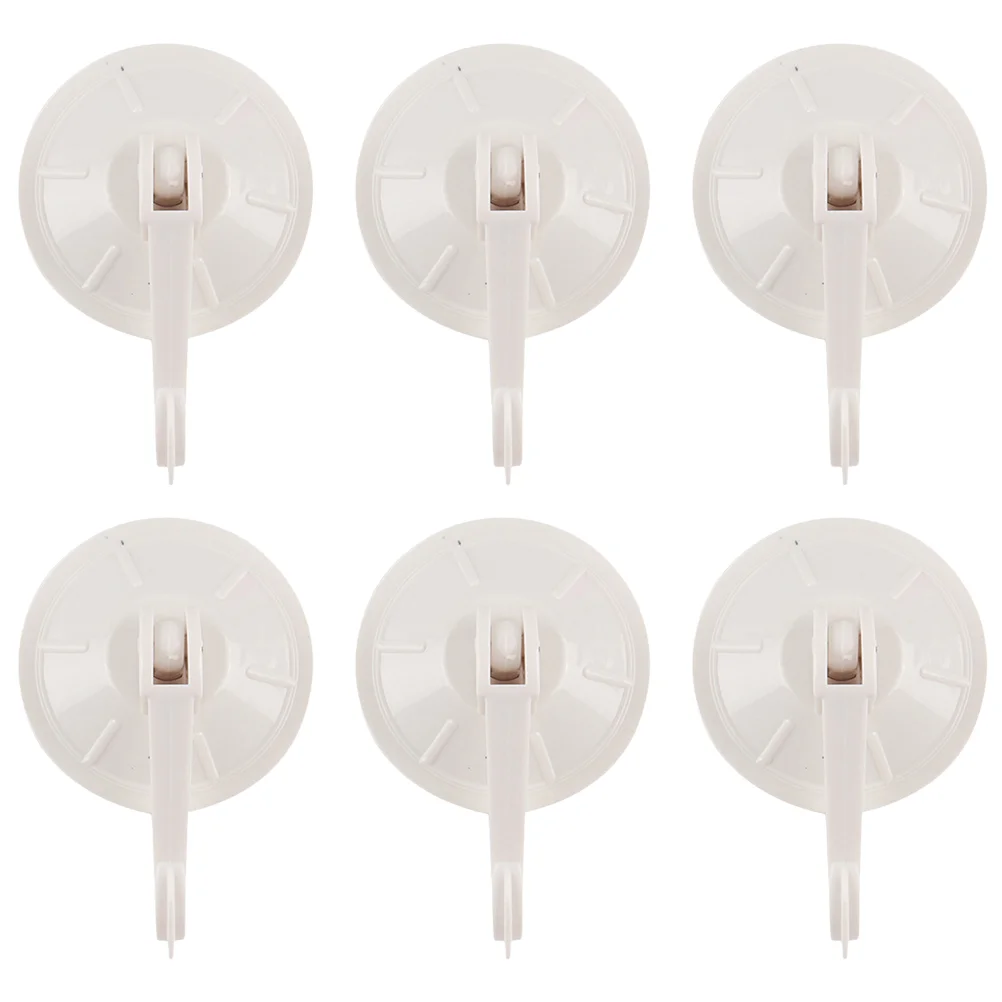 

6pcs Reusable Suction Cup Hook Vacuum Sucker Hooks Punch-free Hanging Hook