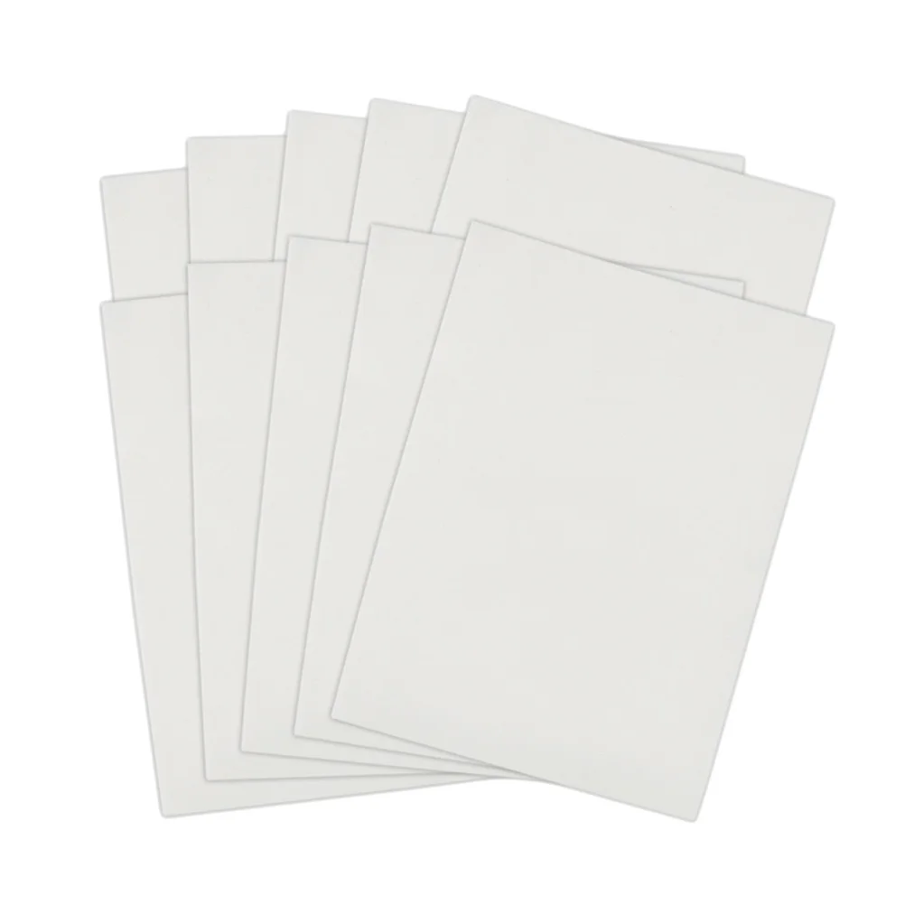 

10Pcs Blank Practice Skin Double Sides Skin for Beginners and Experienced Artists Supplies (White)