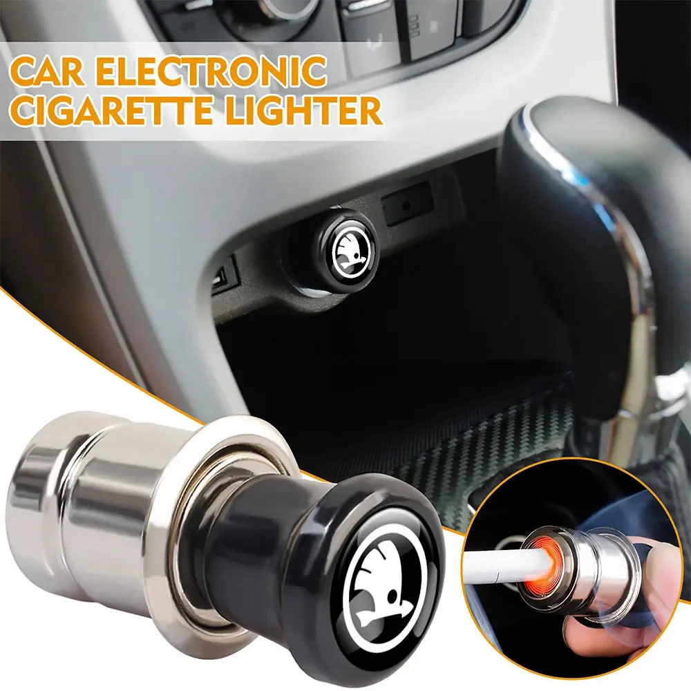 Автоматический прикуриватель гаджет автомобильный портсигар аксессуары для Skoda