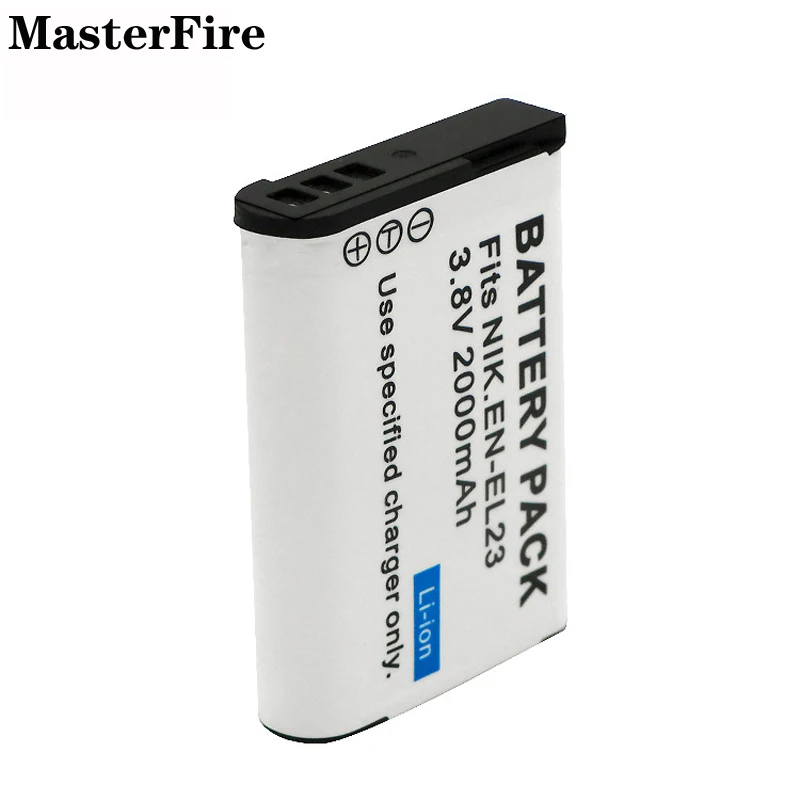 Фото Аккумуляторная литий-ионная батарея 3.8V 2000mAh EN-EL23 ENEL23 для камер Nikon Coolpix P600 P610S S810c P900S P900 B700 №1
