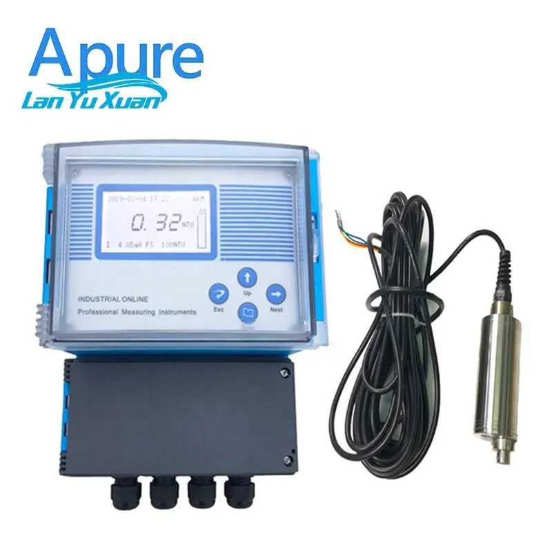 

Apure digital water turbidimeter industrial online turbidity controller meter with sensor