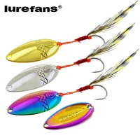 lurefans 5pcs water drop spoon sequins sinking fishing lure kit isca artificial 23mm3g 27mm5g micro long shot wobbler
