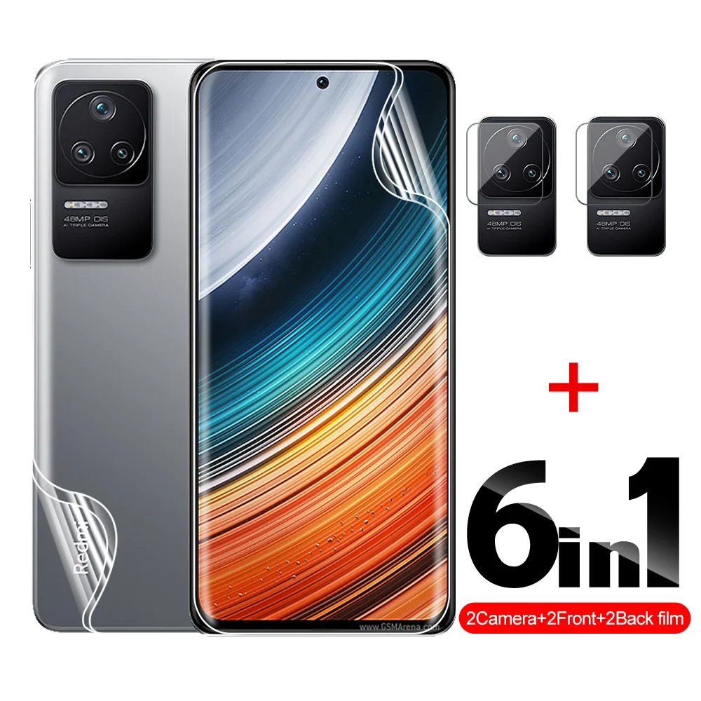 

6in1 Front Back Phone Film Not Glass For Xiaomi Redmi K40S K20 Pro K40 K40Pro Plus K50Pro K50 Gaming Protection Smartphones Film