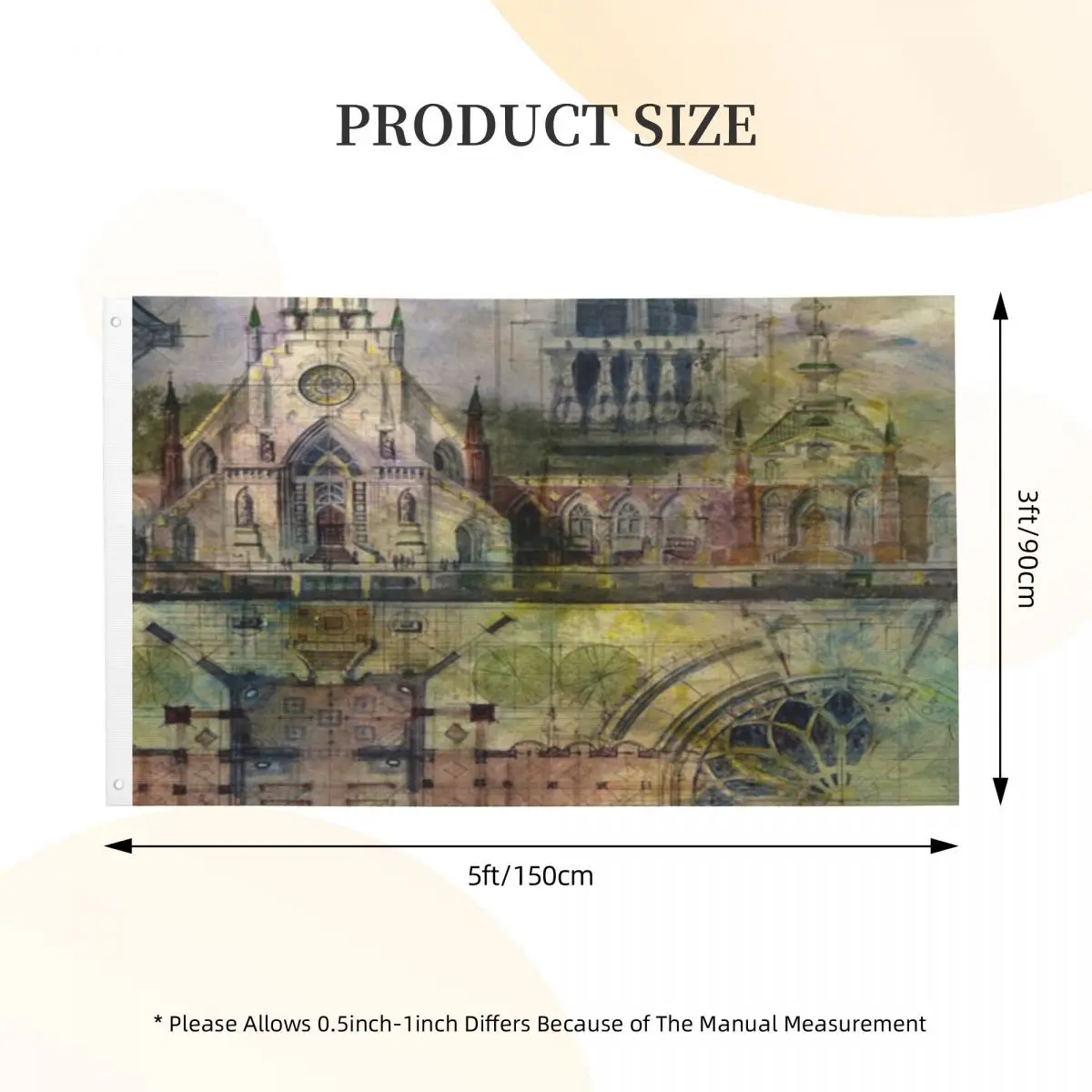 

Gothic Andrew King Duplex Print One Flag For Decoration